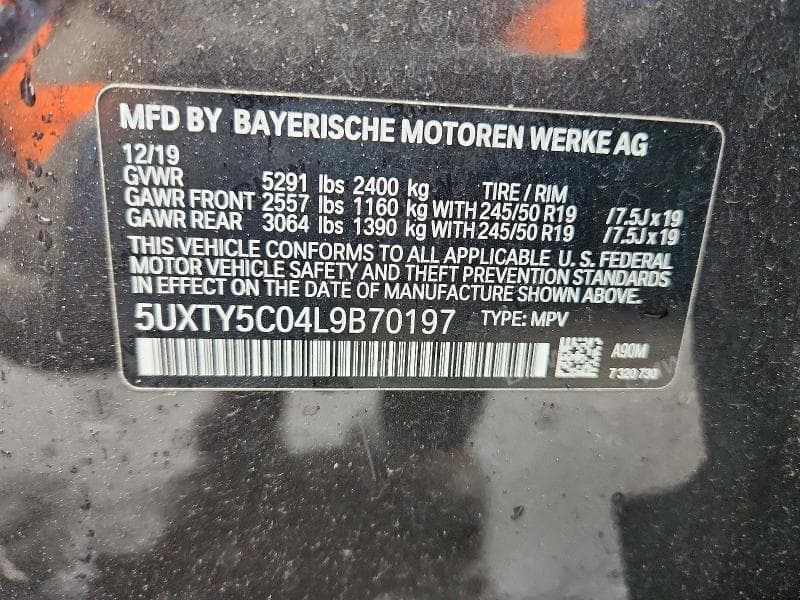 2020 BMW X3 XDRIVE30I 13