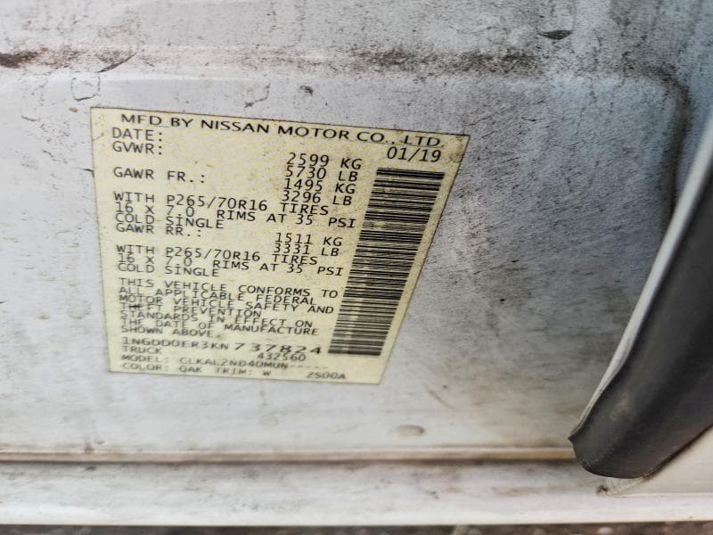 2019 NISSAN FRONTIER SV 13