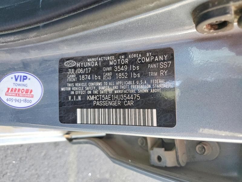 2017 HYUNDAI ACCENT SE 13
