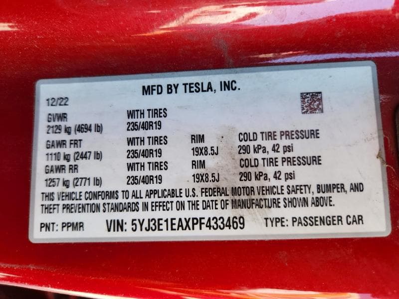 2023 TESLA MODEL 3 13