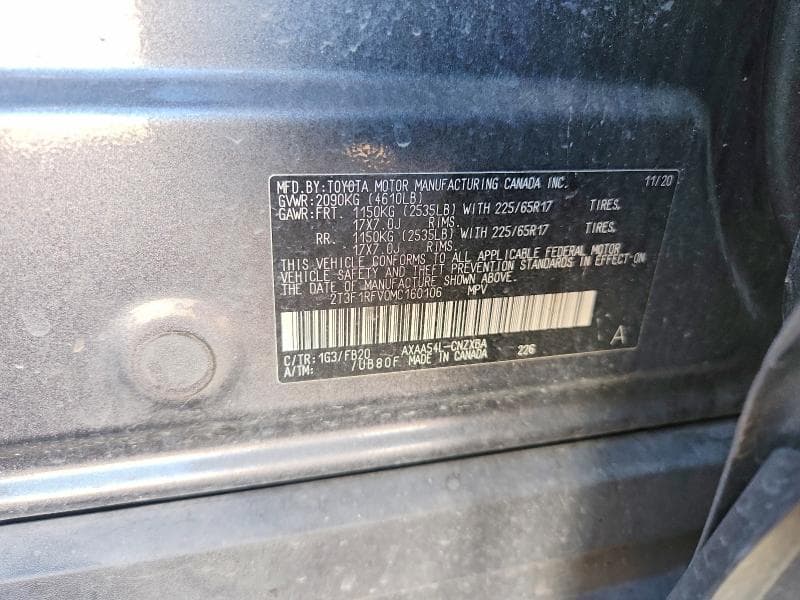 2021 TOYOTA RAV4 LE 13