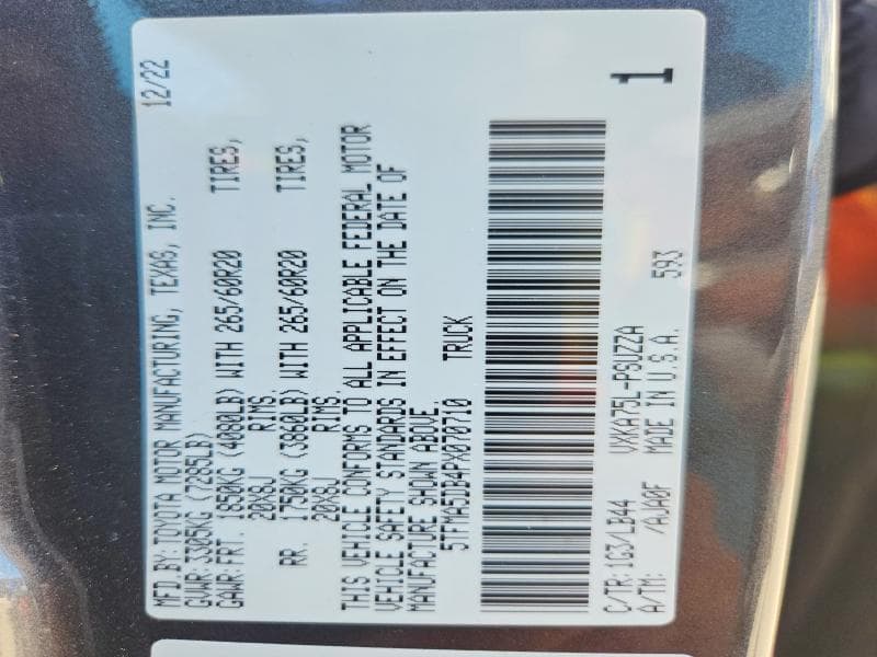 2023 TOYOTA TUNDRA 1794 EDITION 13