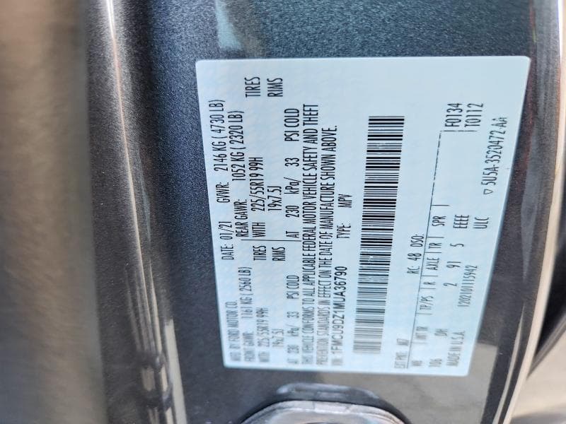 2021 FORD ESCAPE TITANIUM 13
