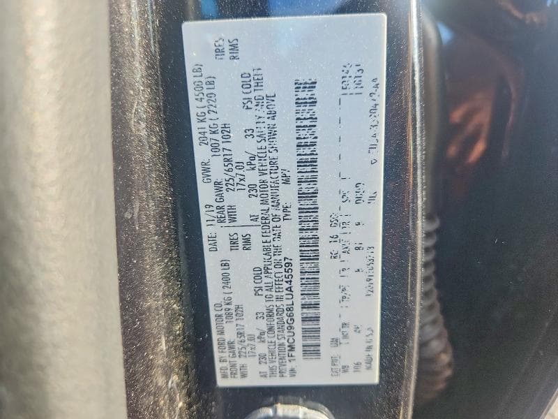 2020 FORD ESCAPE SE 13
