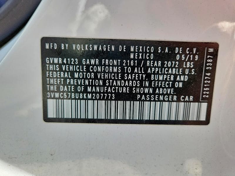 2019 VOLKSWAGEN JETTA S 13