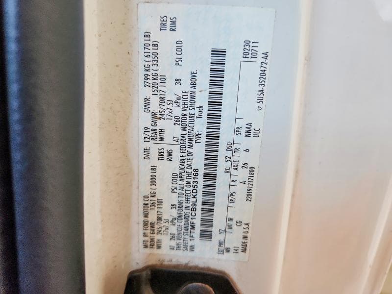 2020 FORD F150 12