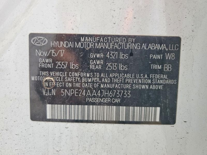 2018 HYUNDAI SONATA ECO 12