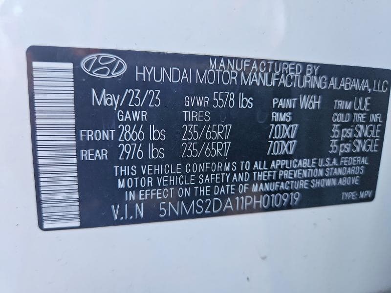 2023 HYUNDAI SANTA FE BLUE 13