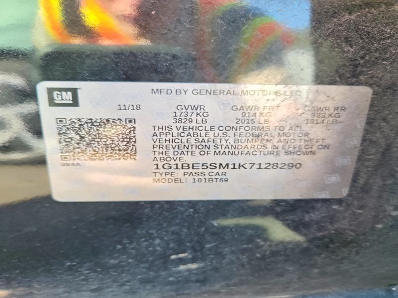 2019 CHEVROLET CRUZE LT 12