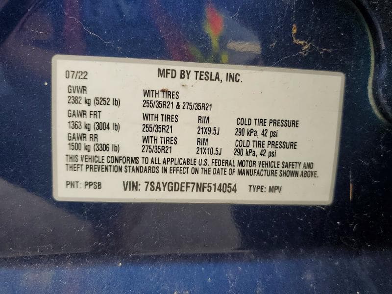 2022 TESLA MODEL Y 13