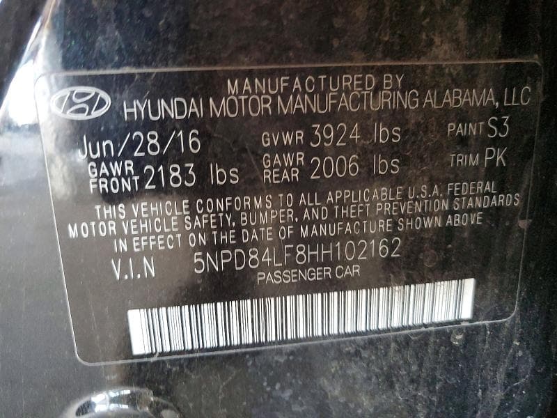 2017 HYUNDAI ELANTRA SE 12