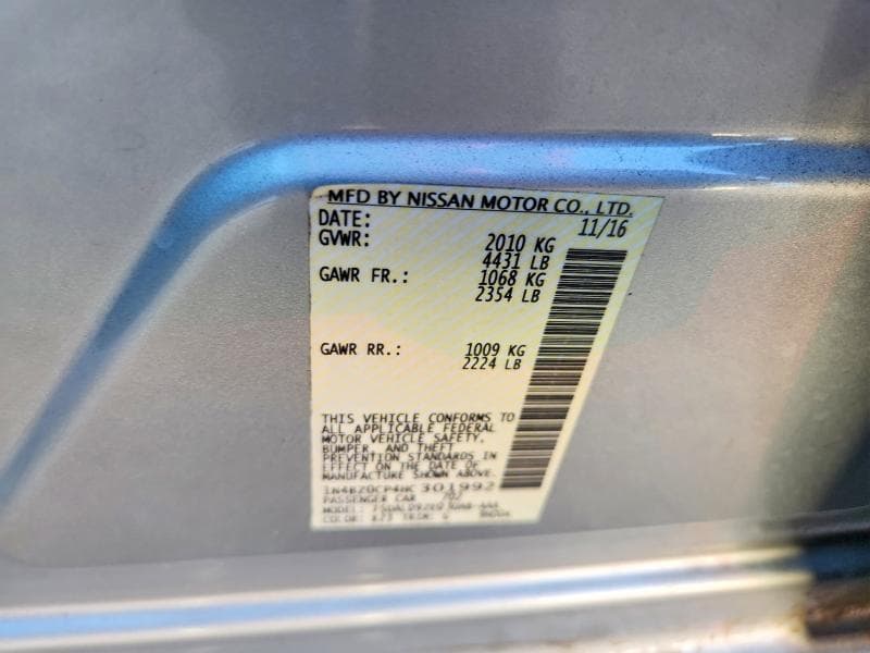 2017 NISSAN LEAF SV 13