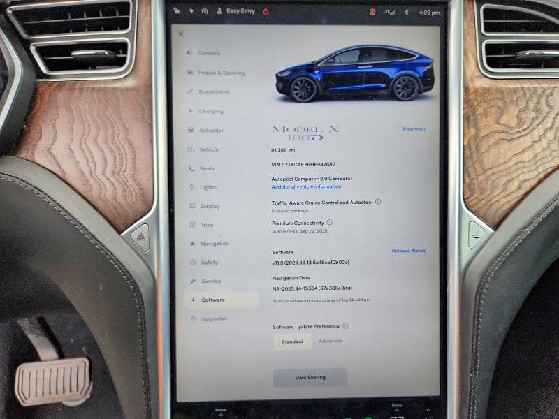 2017 TESLA MODEL X 9