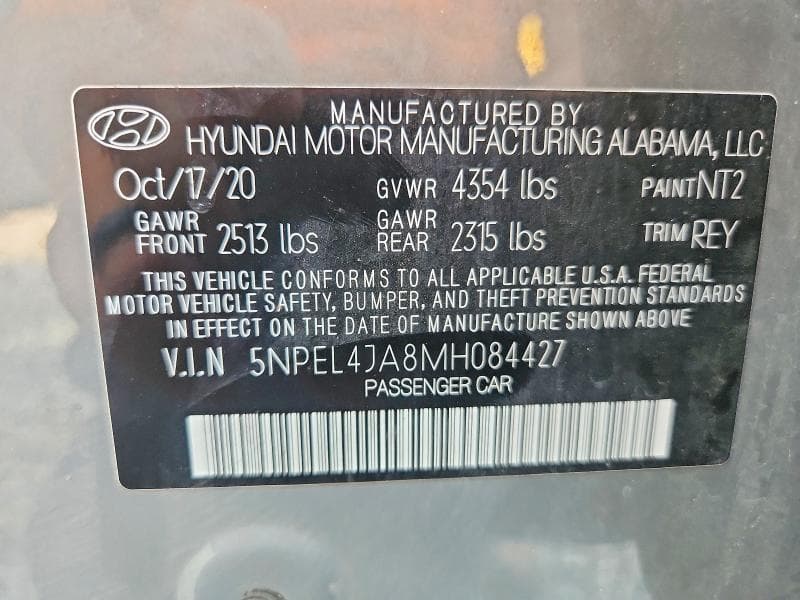 2021 HYUNDAI SONATA SEL 12