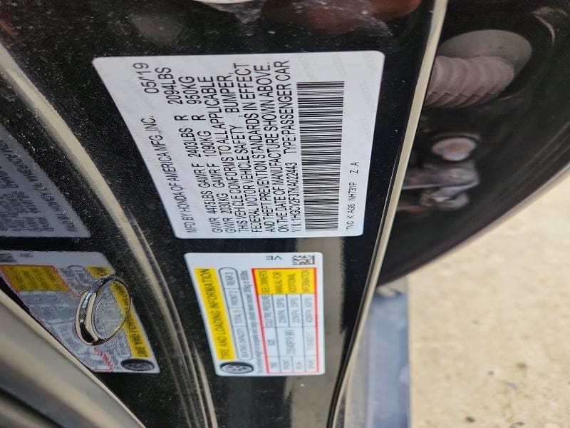 2019 HONDA ACCORD SPORT 12