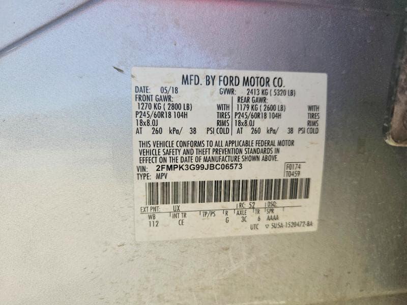 2018 FORD EDGE SE 12