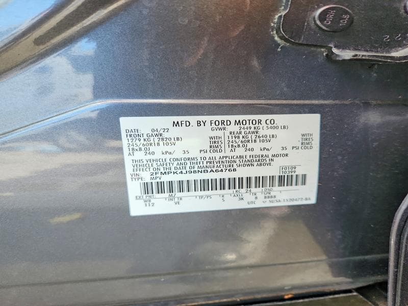 2022 FORD EDGE SEL 13