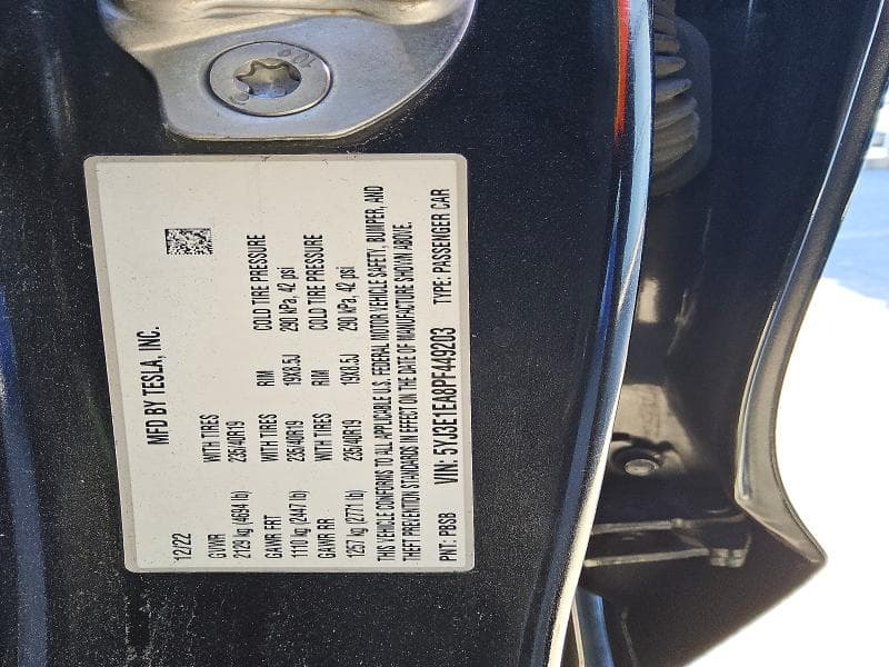 2023 TESLA MODEL 3 12