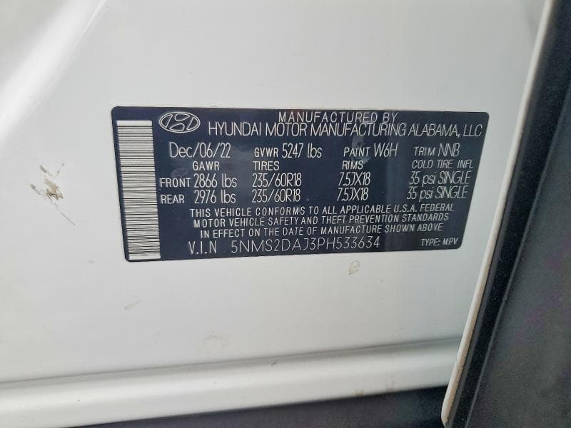 2023 HYUNDAI SANTA FE SEL 13