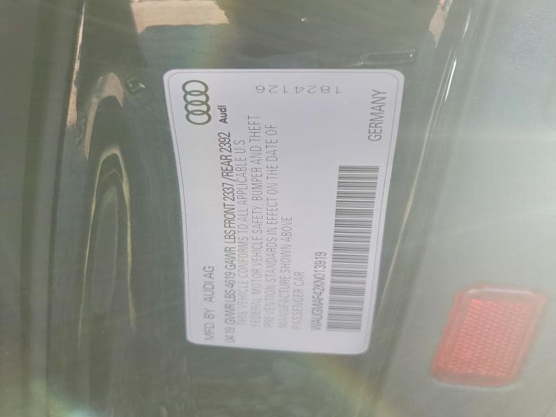 2019 AUDI A4 PREMIUM 12