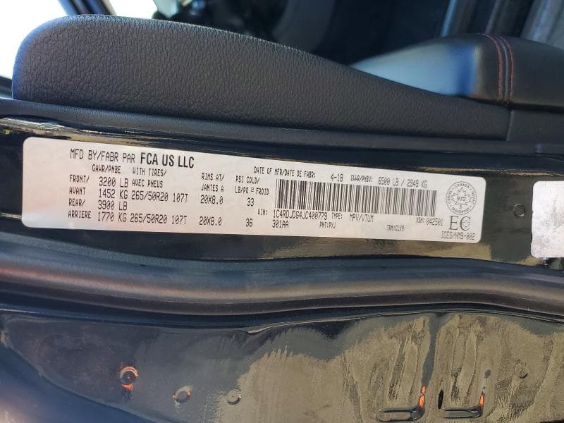 2018 DODGE DURANGO GT 14