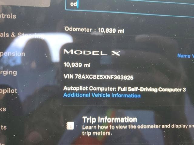2022 TESLA MODEL X 9