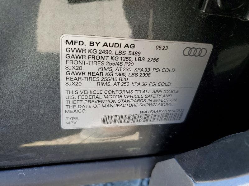 2023 AUDI Q5 PRESTIGE 45 14