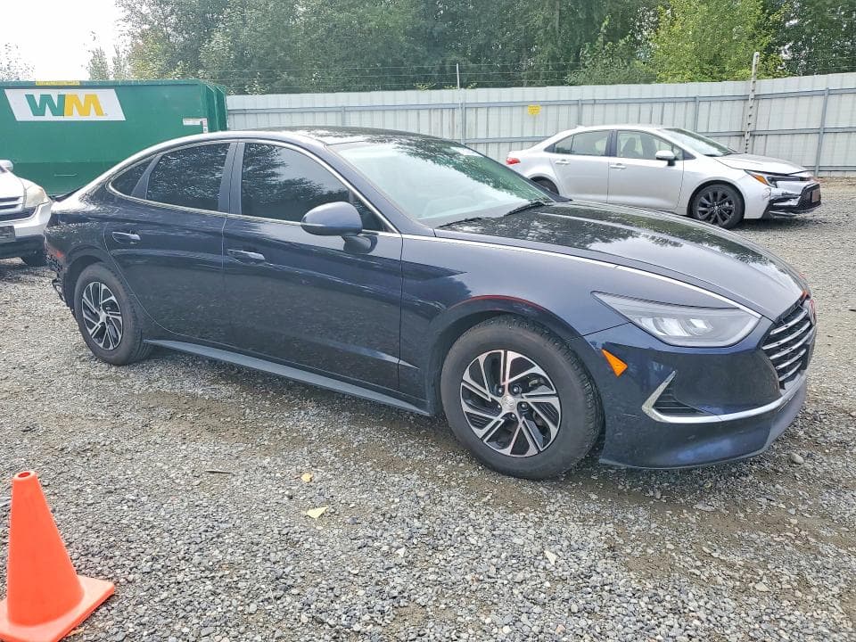 2022 HYUNDAI SONATA HYBRID BLUE 4