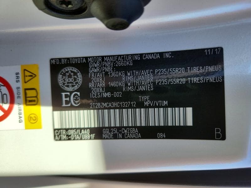 2017 LEXUS RX 350 BASE 14