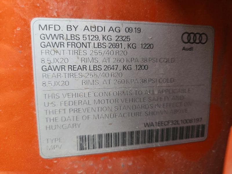 2020 AUDI Q3 PREMIUM PLUS S-LINE 13