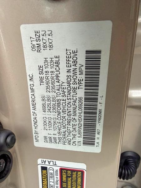 2017 HONDA CR-V EX 10