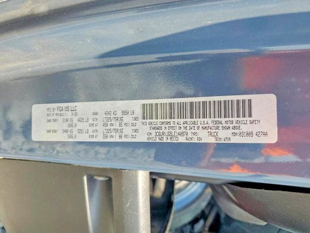 2020 RAM PROMASTER 3500 3500 HIGH 13