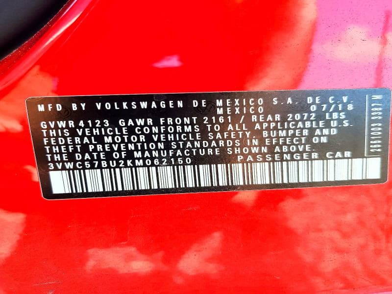 2019 VOLKSWAGEN JETTA S 12