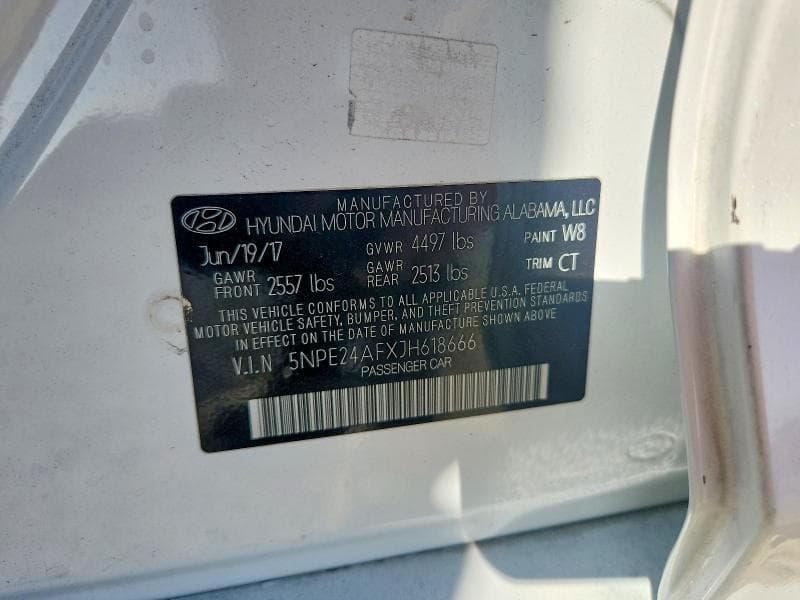 2018 HYUNDAI SONATA SE 13
