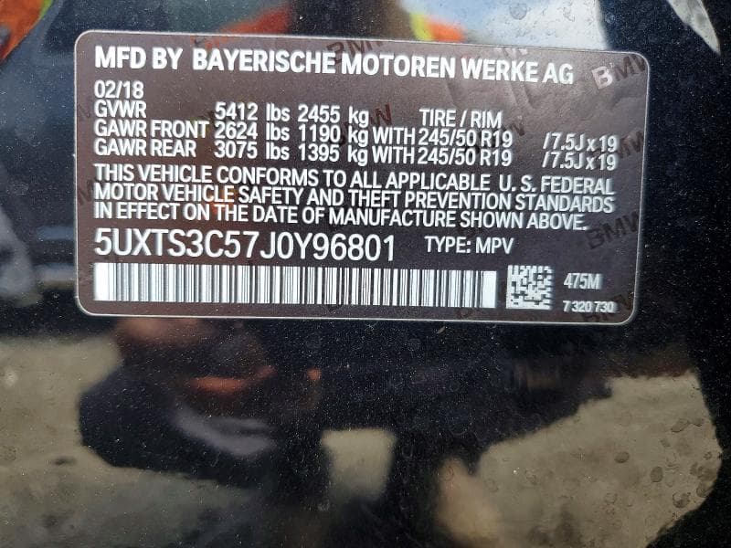 2018 BMW X3 XDRIVEM40I 14