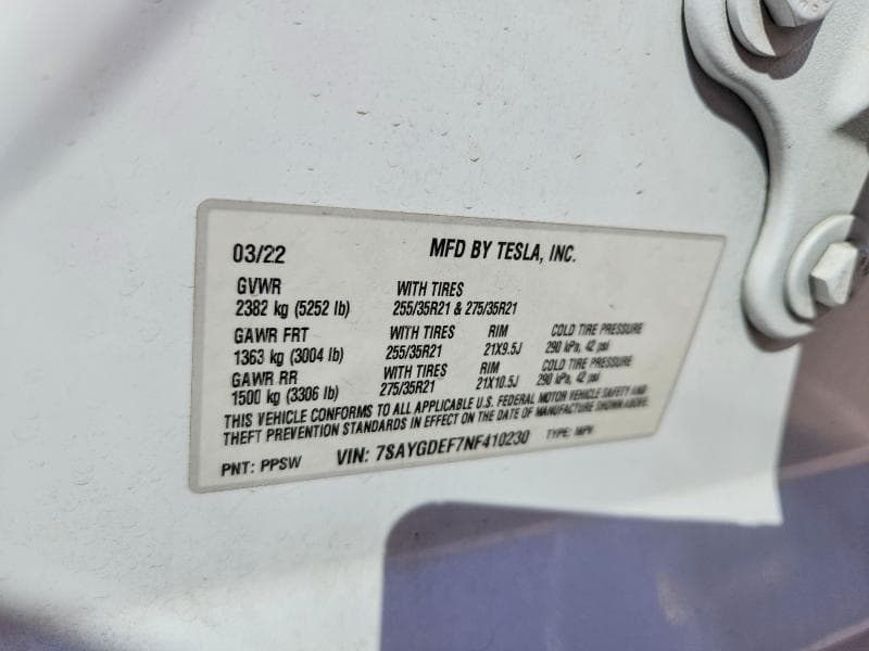 2022 TESLA MODEL Y 12