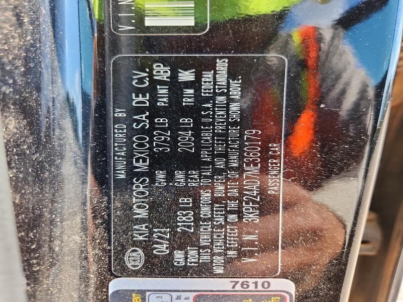 2021 KIA FORTE LXS 12