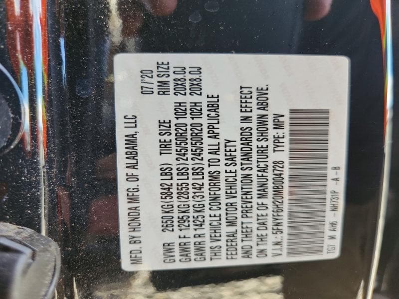 2021 HONDA PILOT SE 13