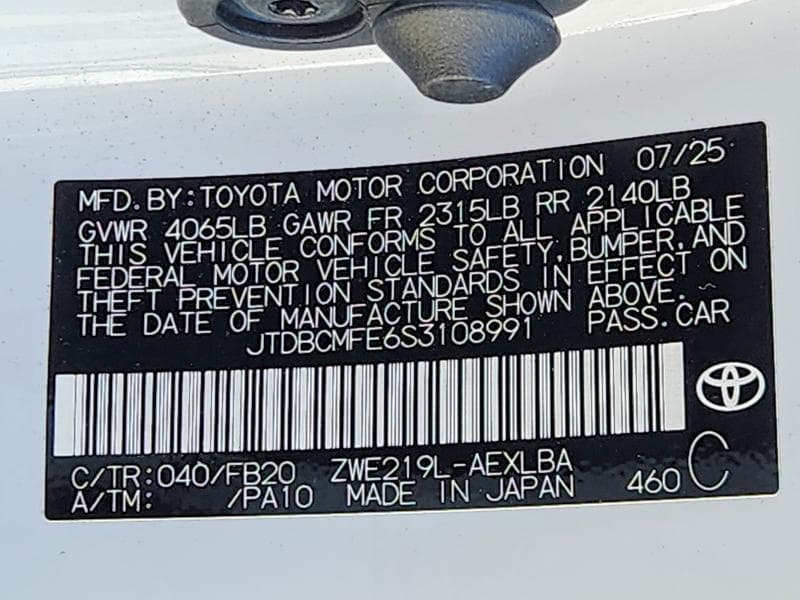 2025 TOYOTA COROLLA HYBRID LE 12