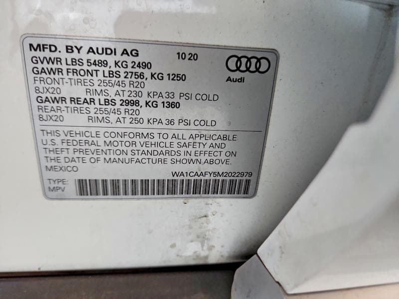 2021 AUDI Q5 PRESTIGE 13