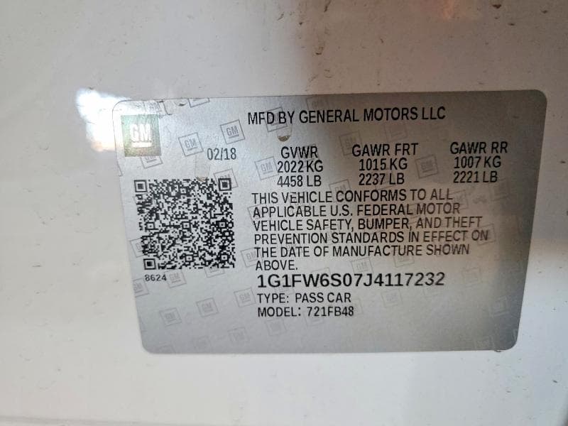 2018 CHEVROLET BOLT EV LT 12