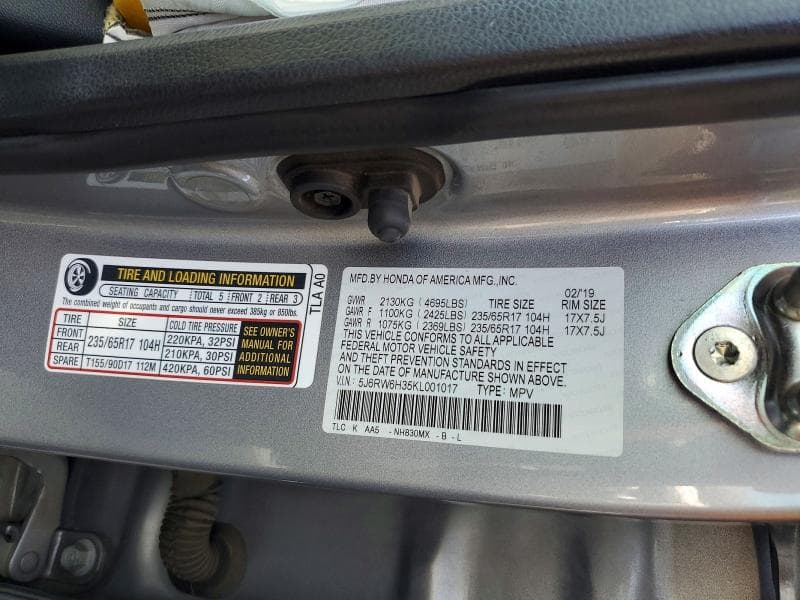 2019 HONDA CR-V LX 14
