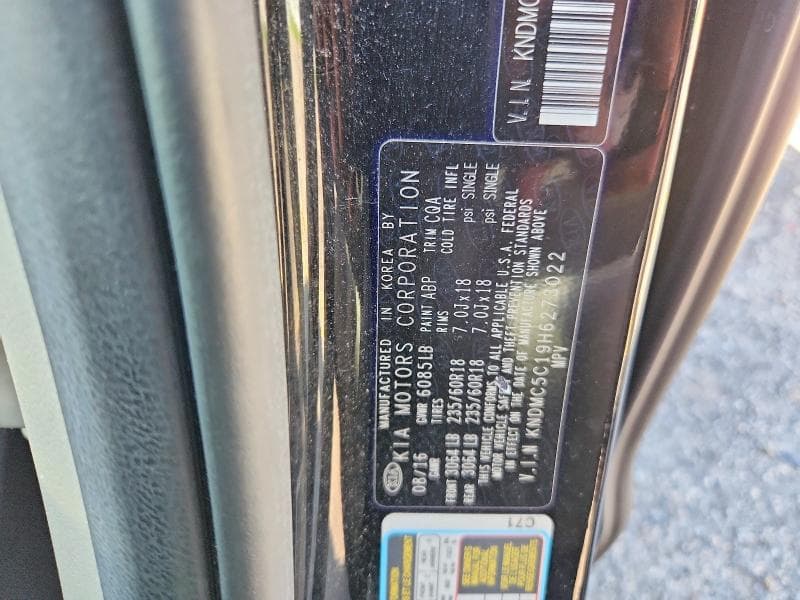2017 KIA SEDONA EX 14