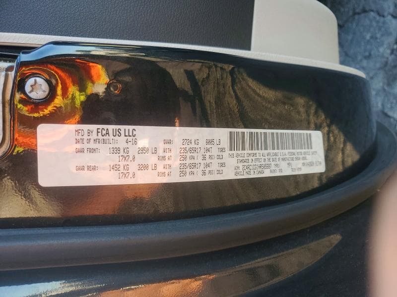 2017 CHRYSLER PACIFICA LX 13