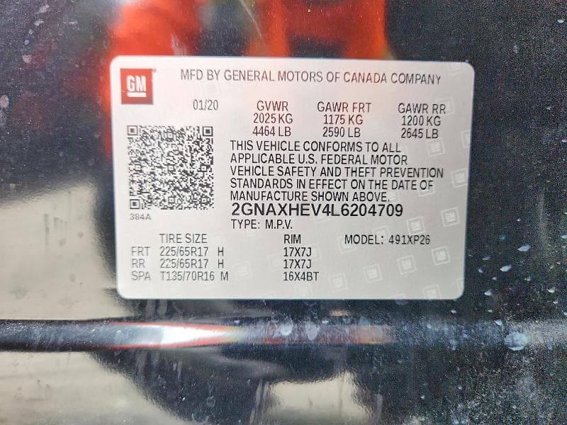 2020 CHEVROLET EQUINOX LS 14