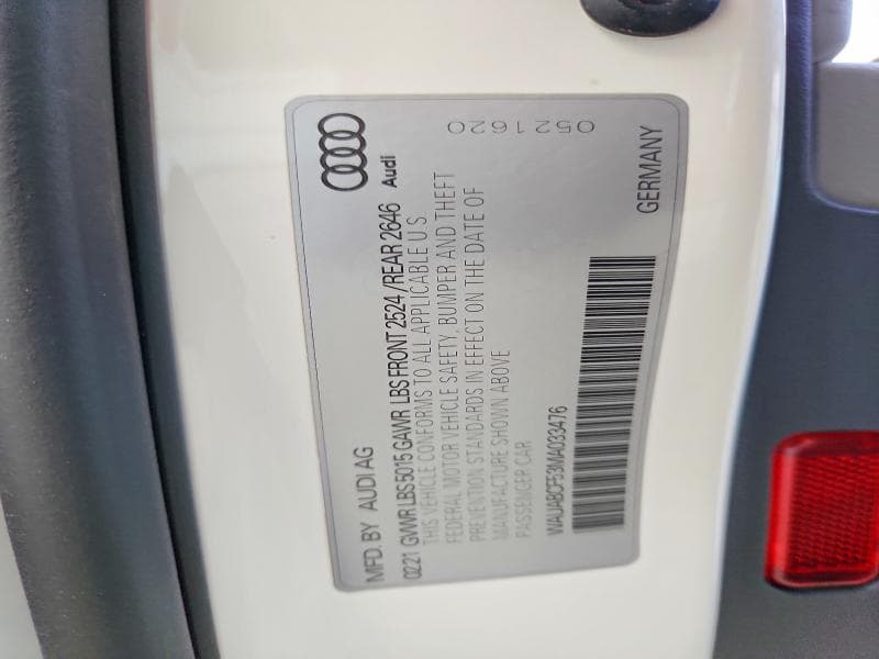2021 AUDI A5 PREMIUM 40 12