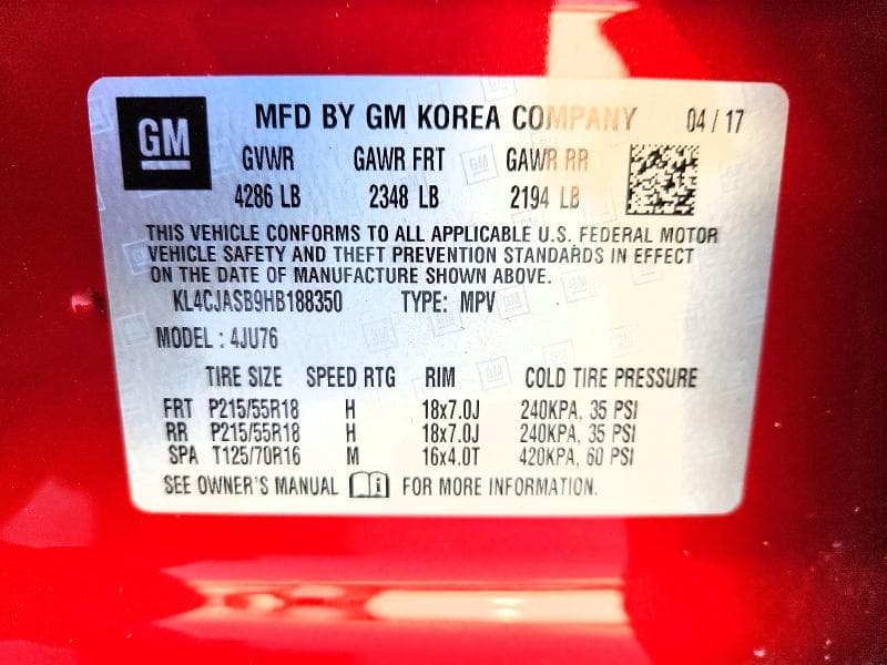 2017 BUICK ENCORE PREFERRED 12