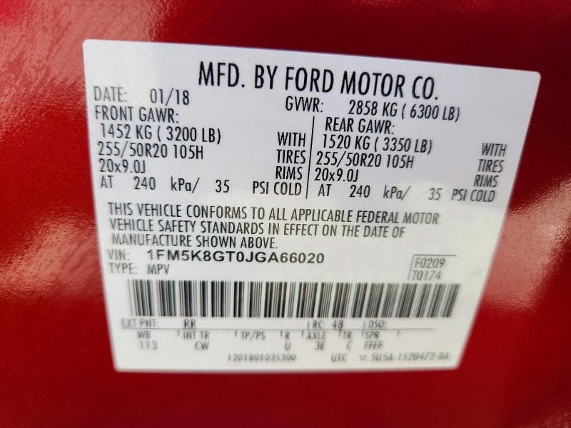 2018 FORD EXPLORER SPORT 13