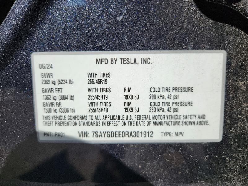 2024 TESLA MODEL Y 12