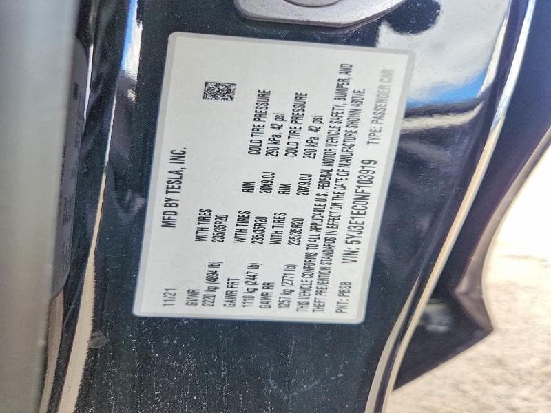 2022 TESLA MODEL 3 13